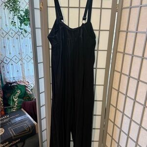 Express Black Knit Jumpsuit with Adjustable Straps